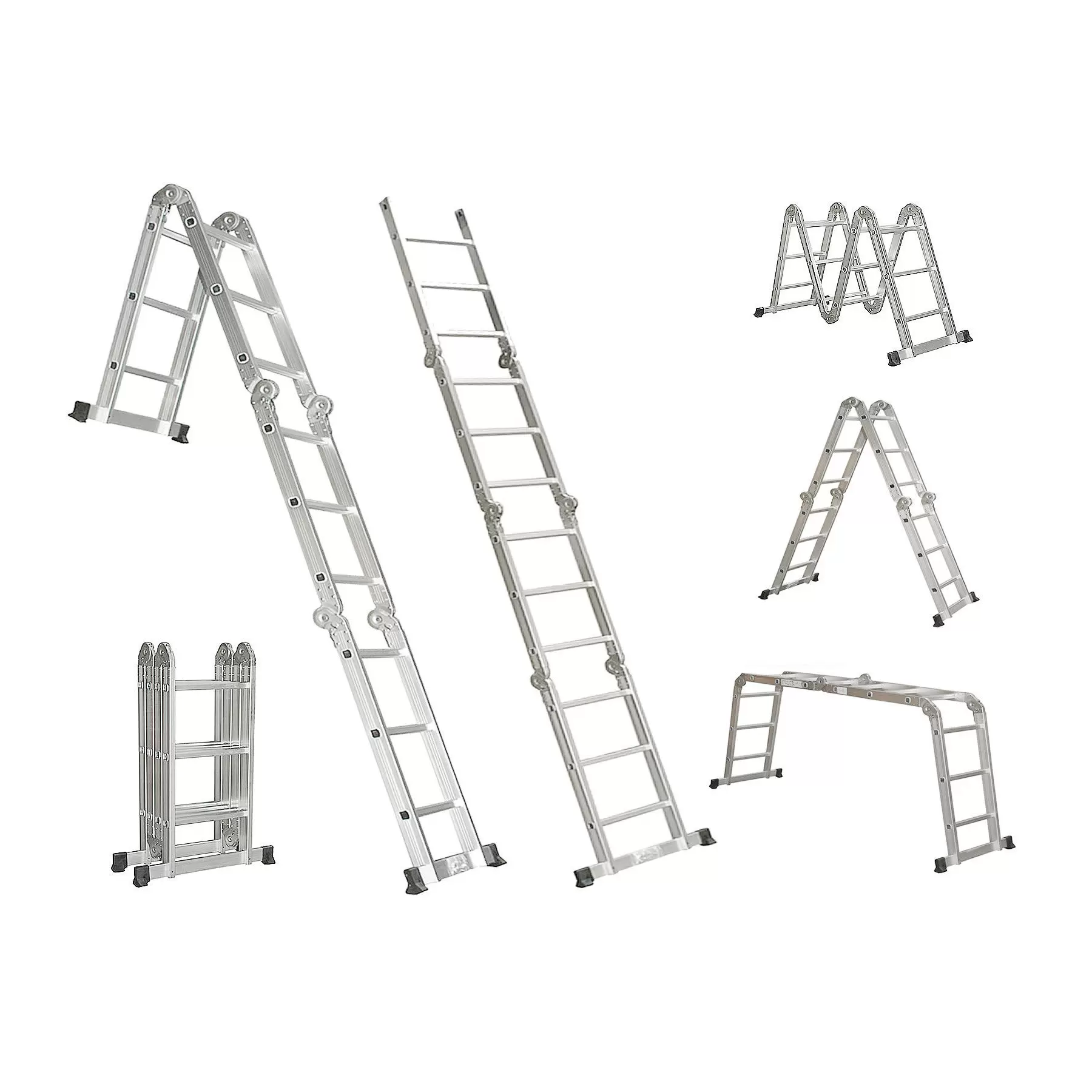 4.7m Aluminium Multi Purpose Extension Ladder / Step / Scaffolding - Image 11