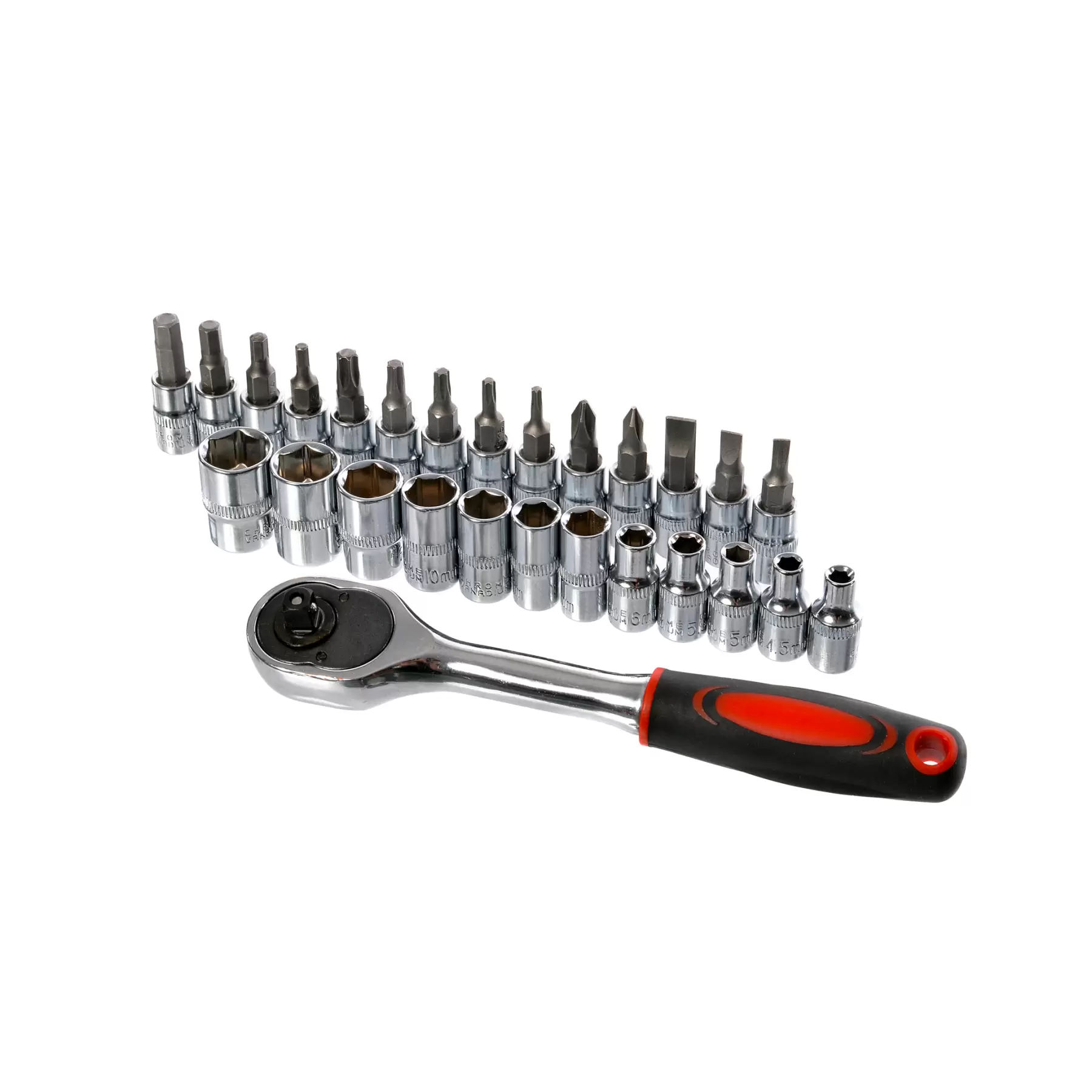 27 Piece Socket Set - 1/4" CRV - Image 5