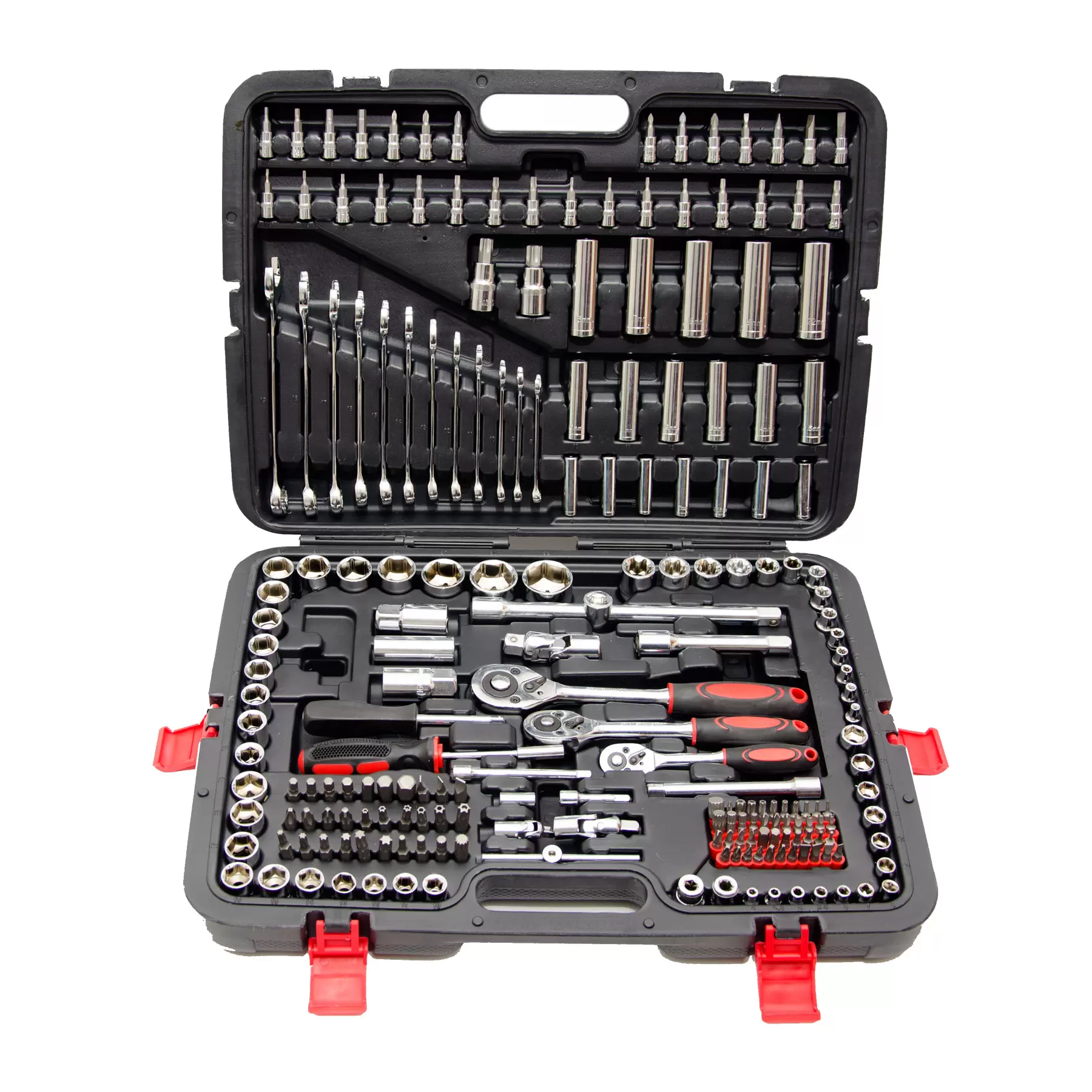 215 Piece Professional Socket Set - 1/2" 3/8" 1/2" DR / Spanners / Torx + More 215 Piece Professional Socket Set - 1/2" 3/8" 1/2" DR / Spanners / Torx + More