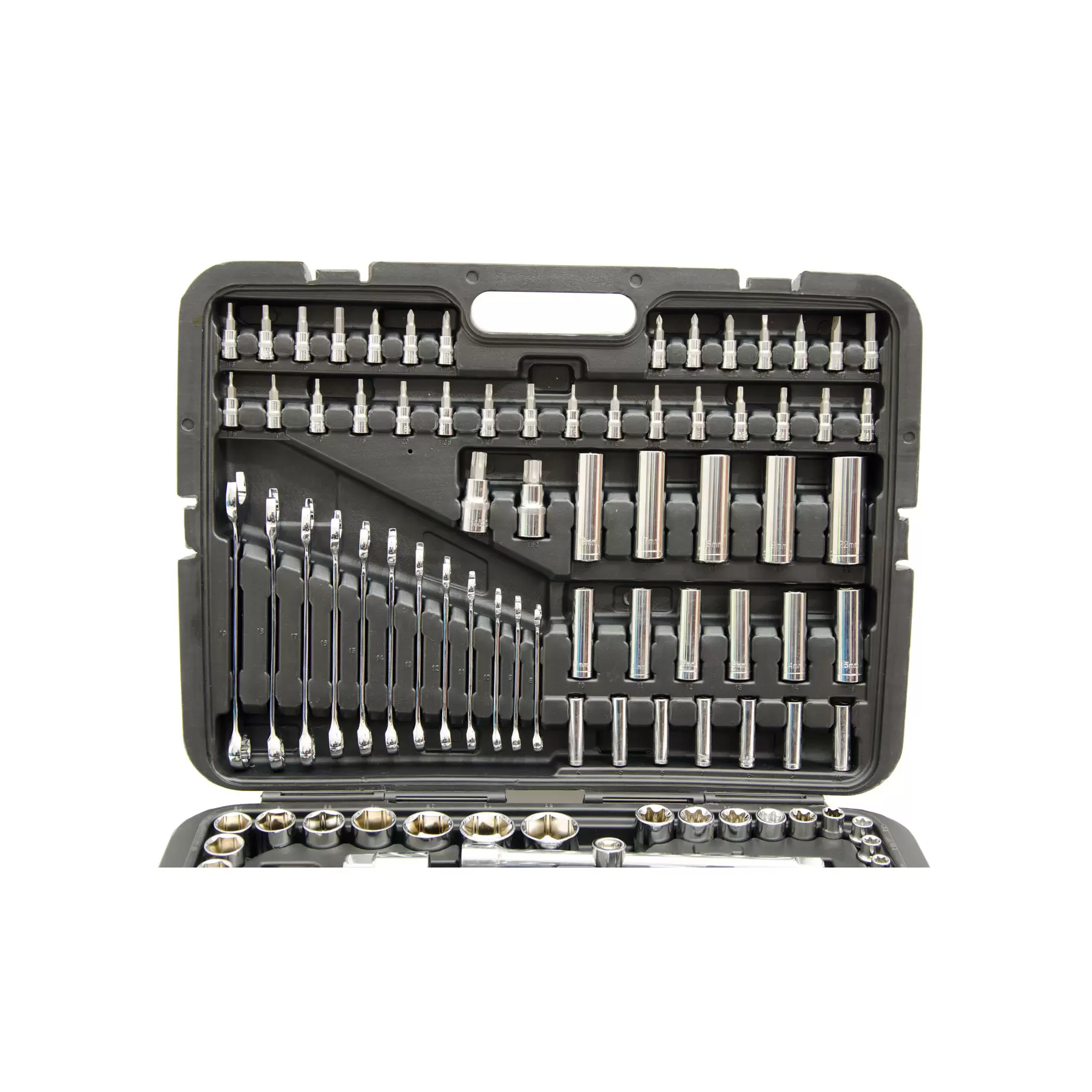 215 Piece Professional Socket Set - 1/2" 3/8" 1/2" DR / Spanners / Torx + More - Image 9