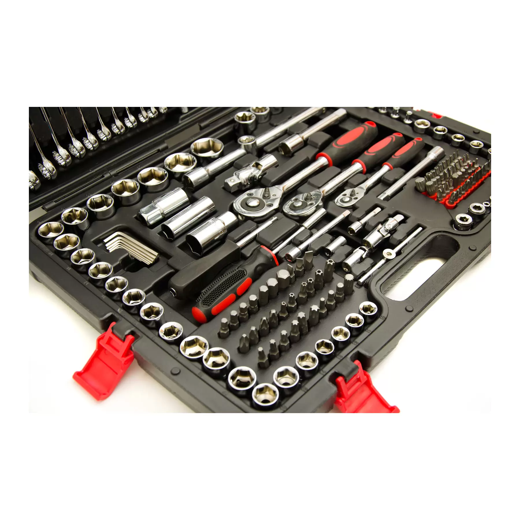 215 Piece Professional Socket Set - 1/2" 3/8" 1/2" DR / Spanners / Torx + More - Image 4
