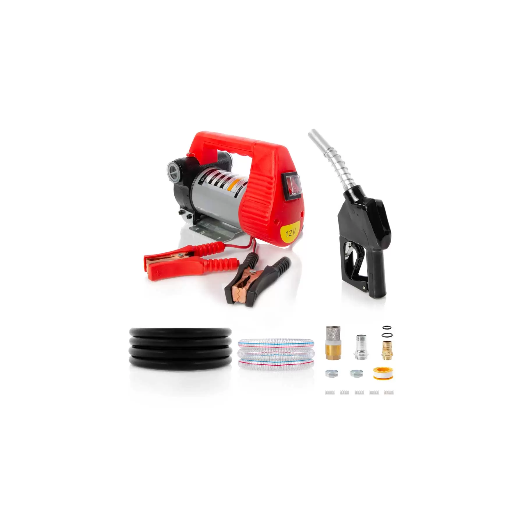 12V Portable Diesel Transfer Fuel Pump Kit 12V - With Automatic Nozzle 12V Portable Diesel Transfer Fuel Pump Kit 12V - With Automatic Nozzle