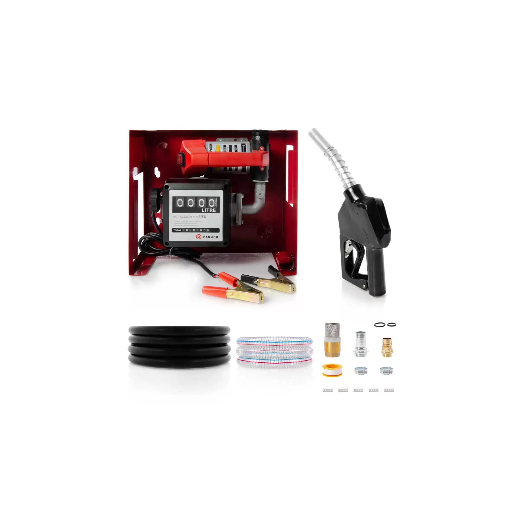 12V Wall Mounted Diesel Transfer Fuel Pump Kit - With Automatic Nozzle 12V Wall Mounted Diesel Transfer Fuel Pump Kit - With Automatic Nozzle
