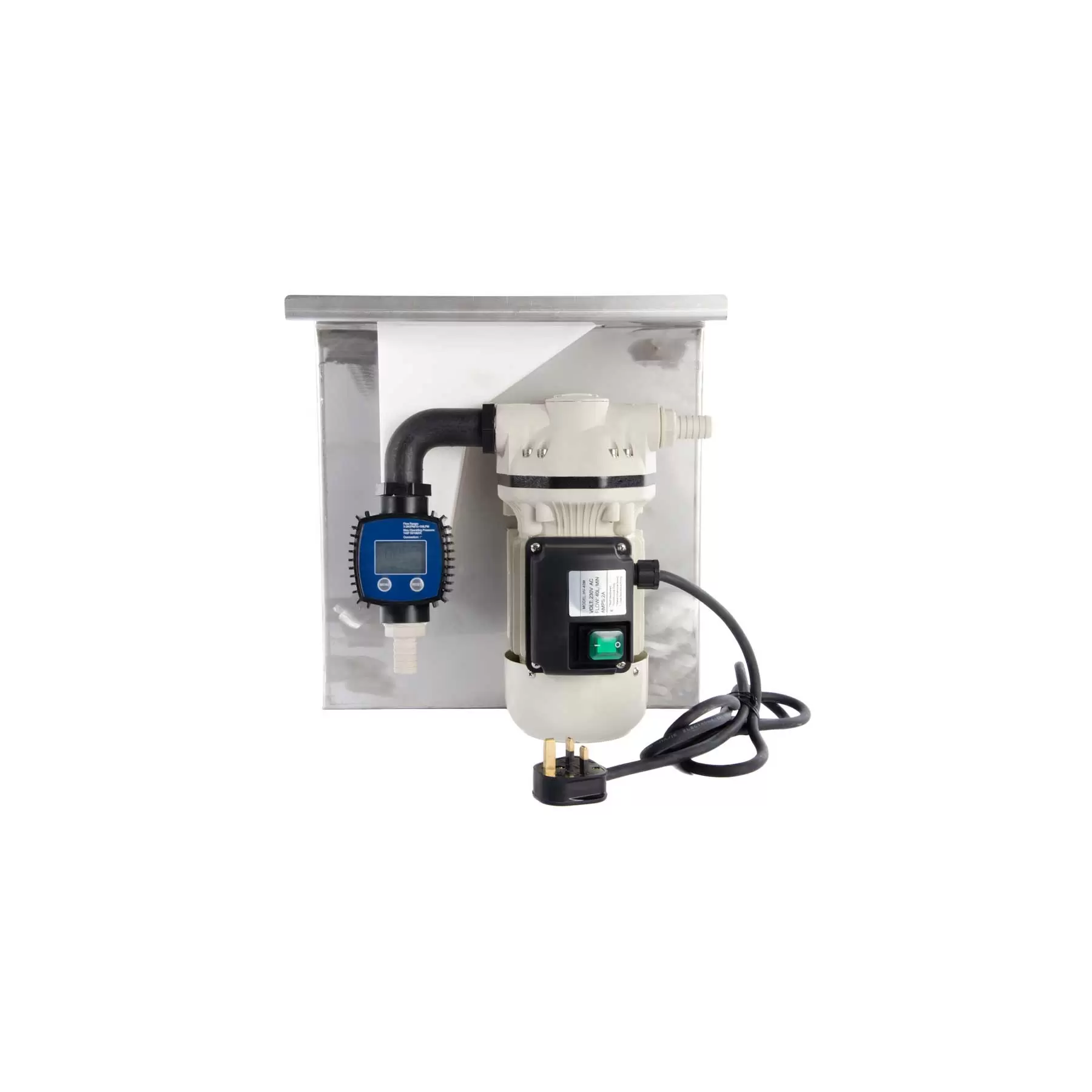 230V Wall Mounted AdBlue Fuel Pump Kit - With Automatic Nozzle - Image 2