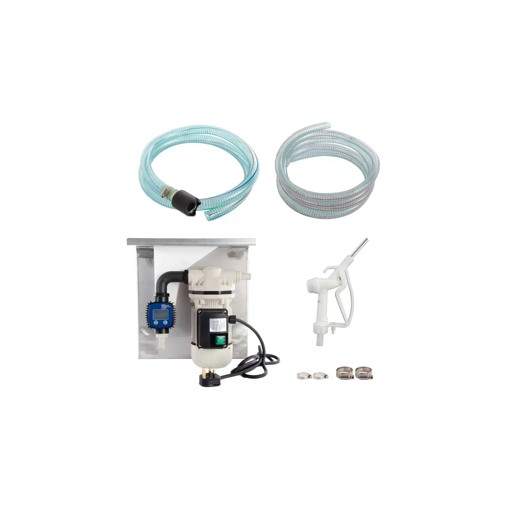230V Wall Mounted AdBlue Fuel Pump Kit - With Manual Nozzle 230V Wall Mounted AdBlue Fuel Pump Kit - With Manual Nozzle