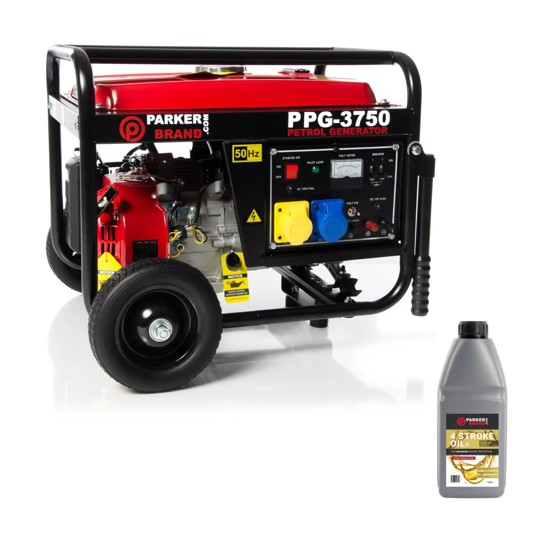 3.75 kVA Portable Petrol Generator + Oil 3.75 kVA Portable Petrol Generator + Oil