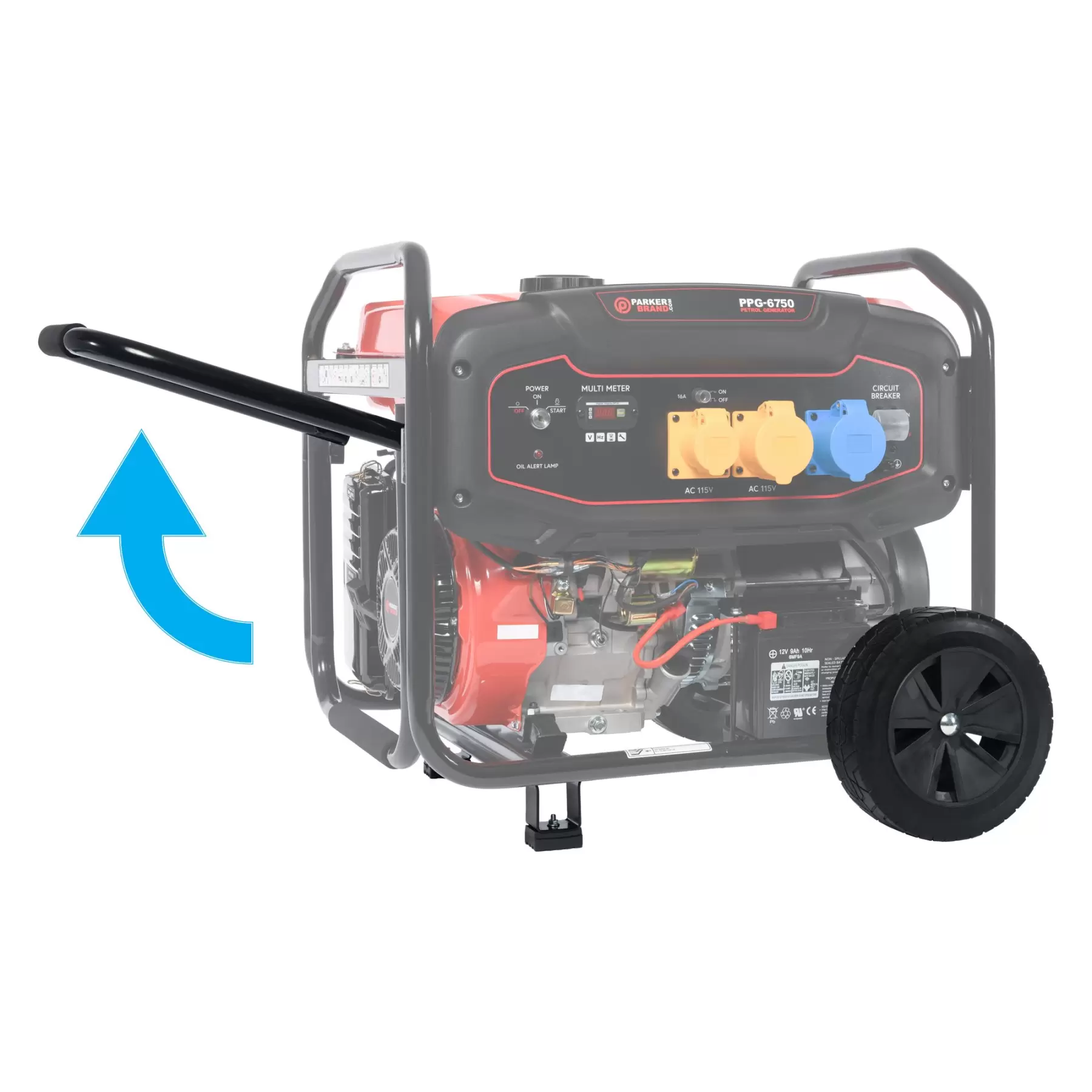 6.75 kVA Portable Petrol Generator with Electric Start - Image 14