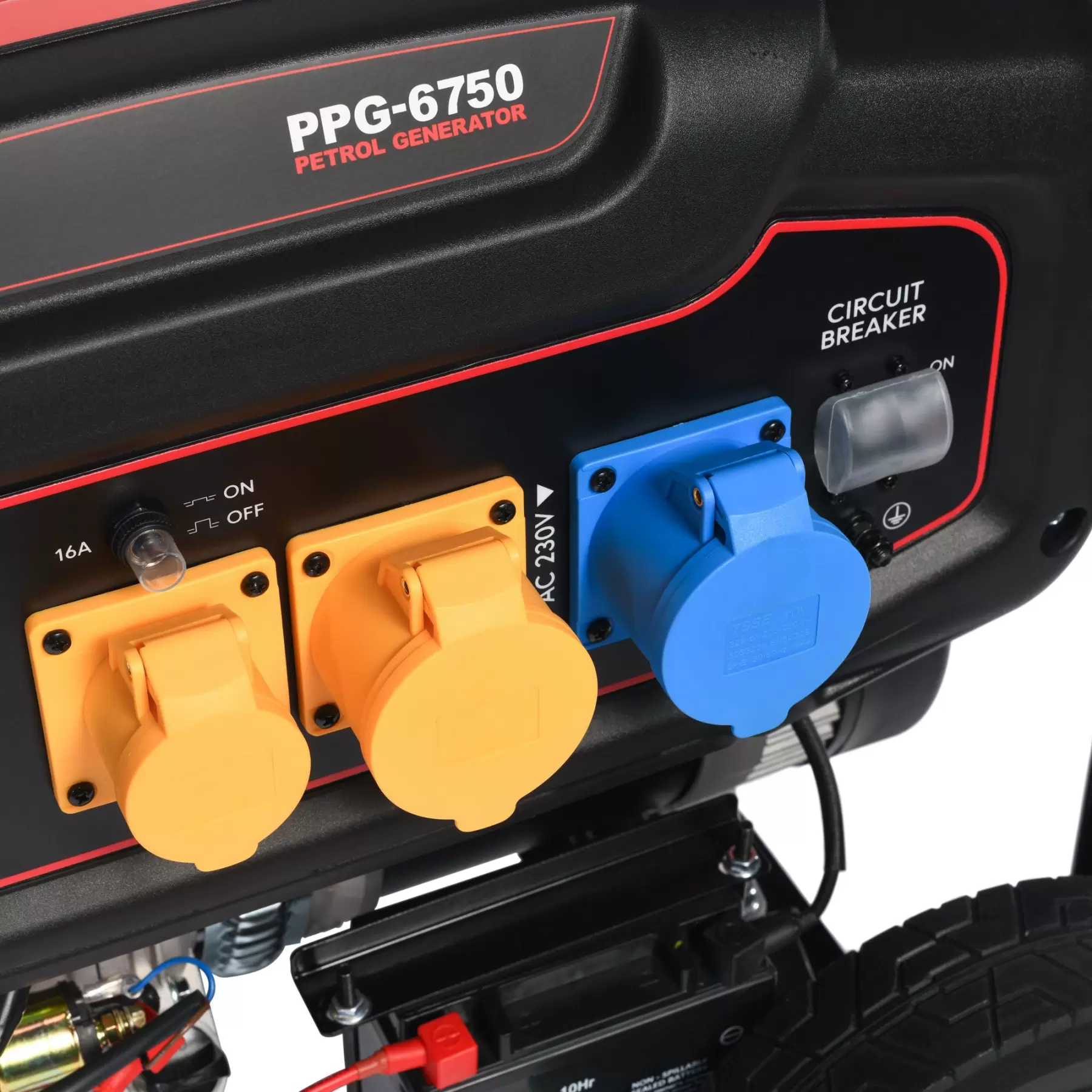 6.75 kVA Portable Petrol Generator with Electric Start - Image 8