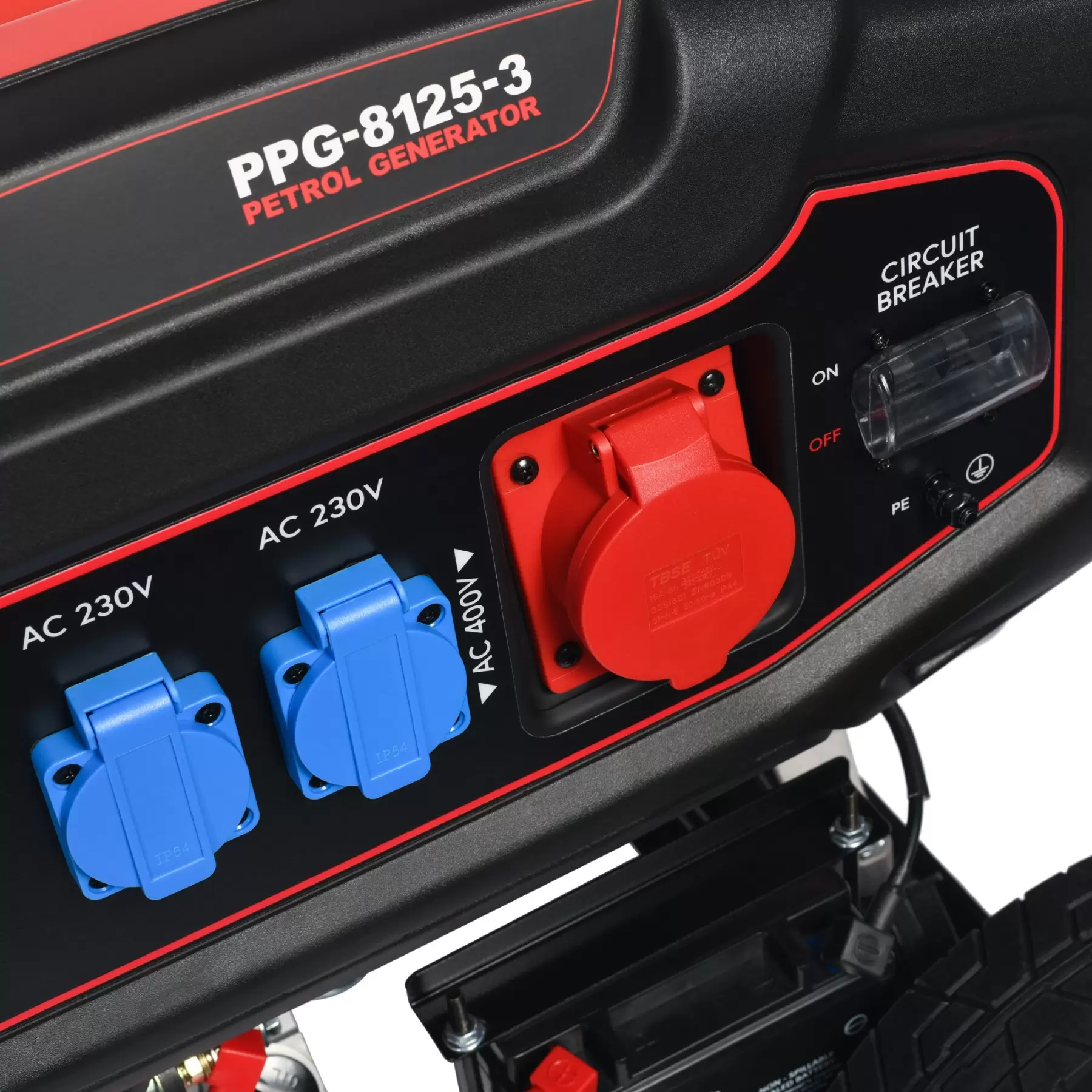 8.125 kVA 3 Phase Portable Petrol Generator with Electric Start - Image 8