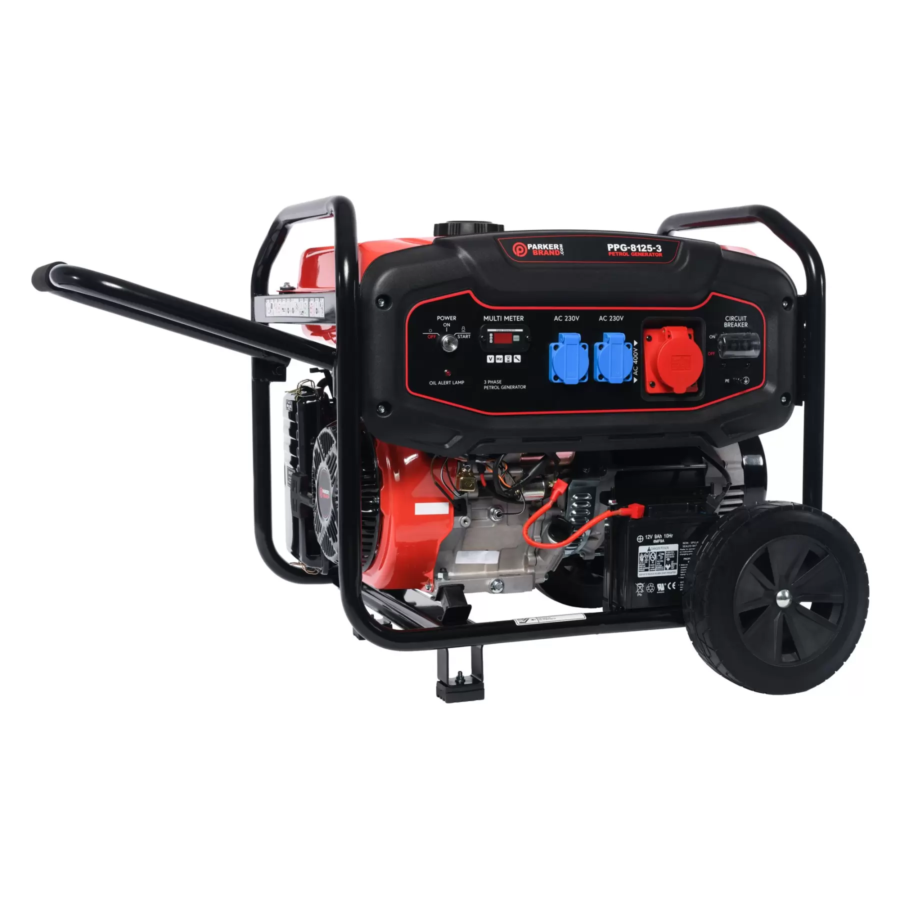 8.125 kVA 3 Phase Portable Petrol Generator with Electric Start - Image 7