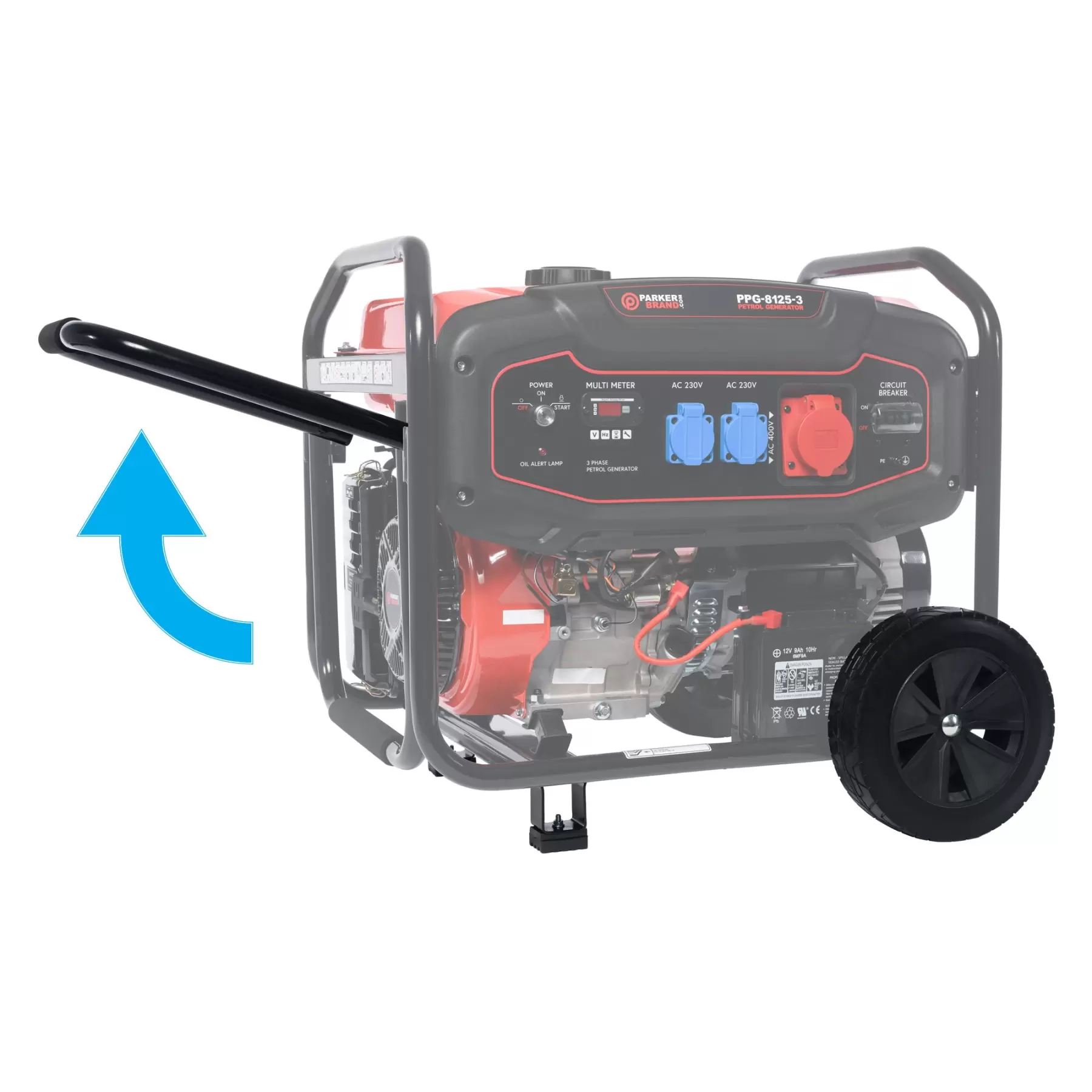 8.125 kVA 3 Phase Portable Petrol Generator with Electric Start - Image 14
