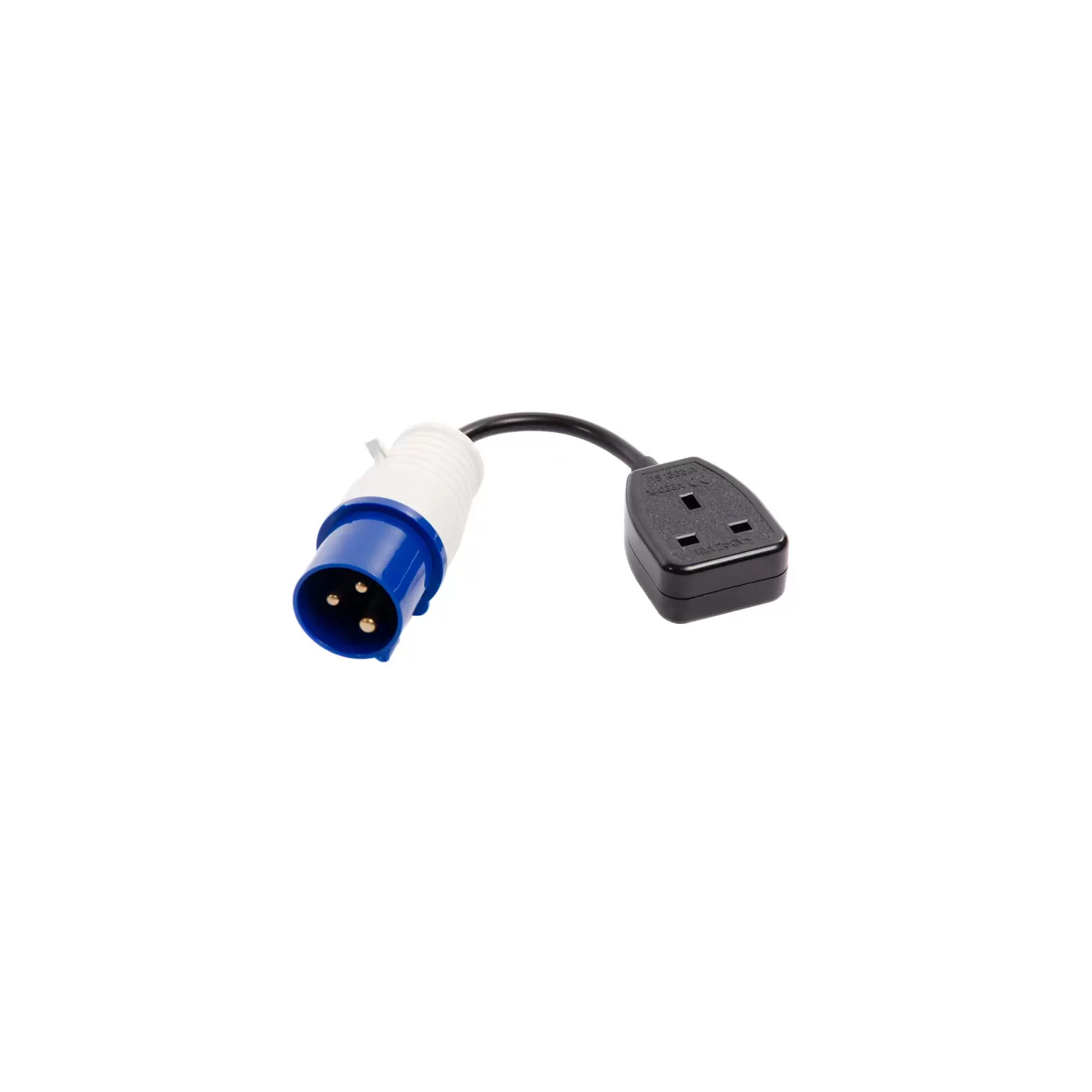 Fly Lead Caravan Socket Converter 16 Amp to 13 Amp Fly Lead Caravan Socket Converter 16 Amp to 13 Amp