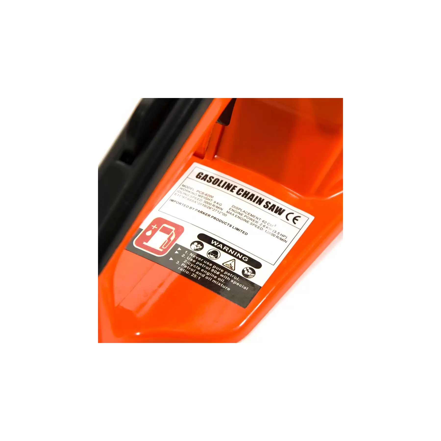 58cc 16" Petrol Chainsaw + 2 x Chains + More - Image 9