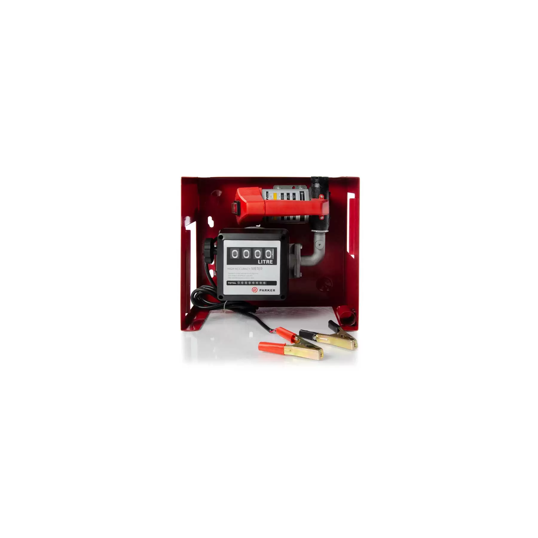 12V Wall Mounted Diesel Transfer Fuel Pump Kit 12V - With Fuel Meter - Image 2
