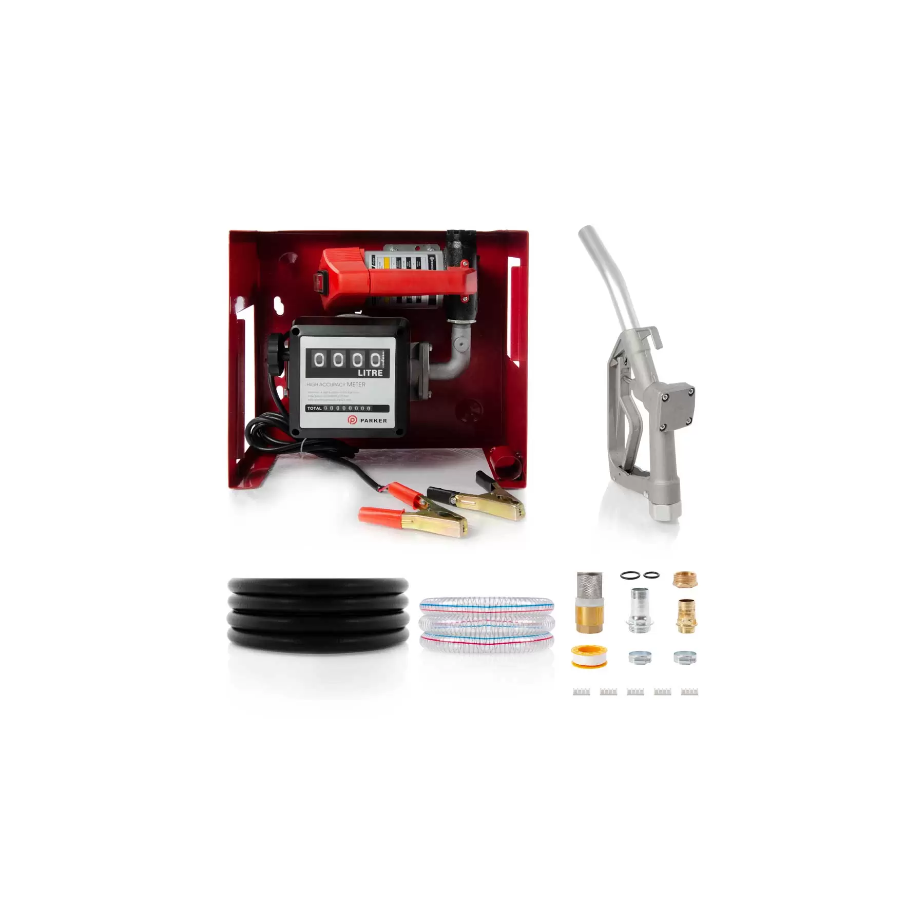 12V Wall Mounted Diesel Transfer Fuel Pump Kit 12V - With Fuel Meter 12V Wall Mounted Diesel Transfer Fuel Pump Kit 12V - With Fuel Meter