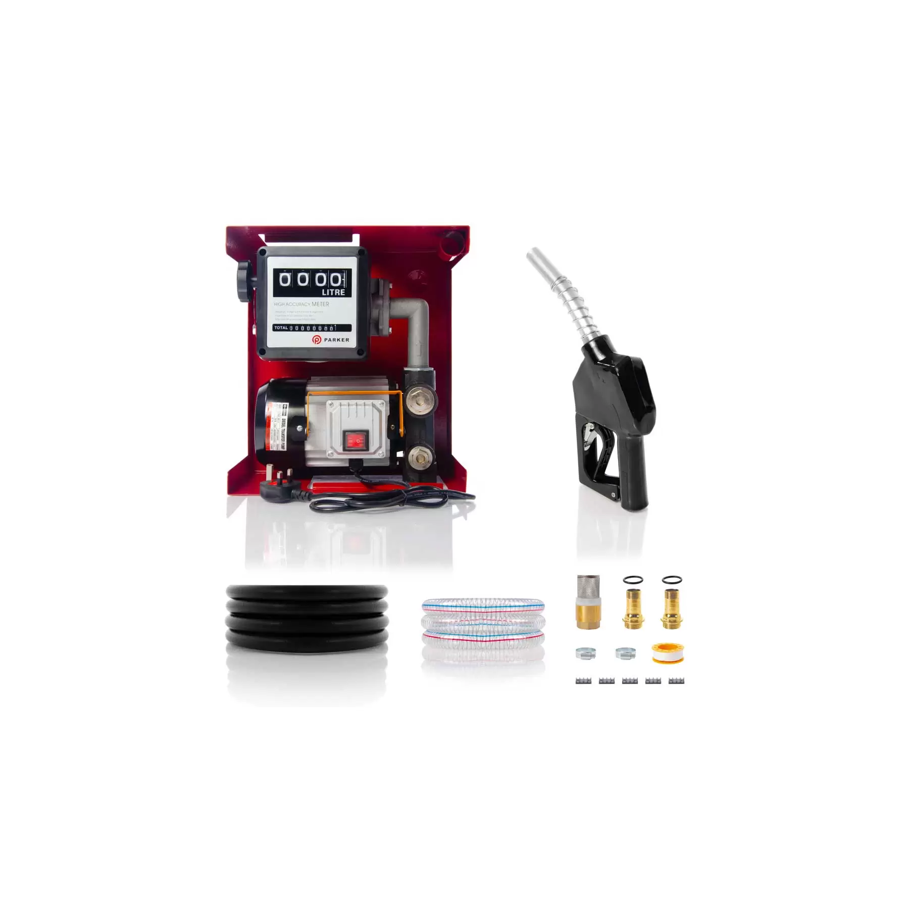 230V Wall Mounted Diesel Transfer Fuel Pump Kit - With Automatic Nozzle 230V Wall Mounted Diesel Transfer Fuel Pump Kit - With Automatic Nozzle