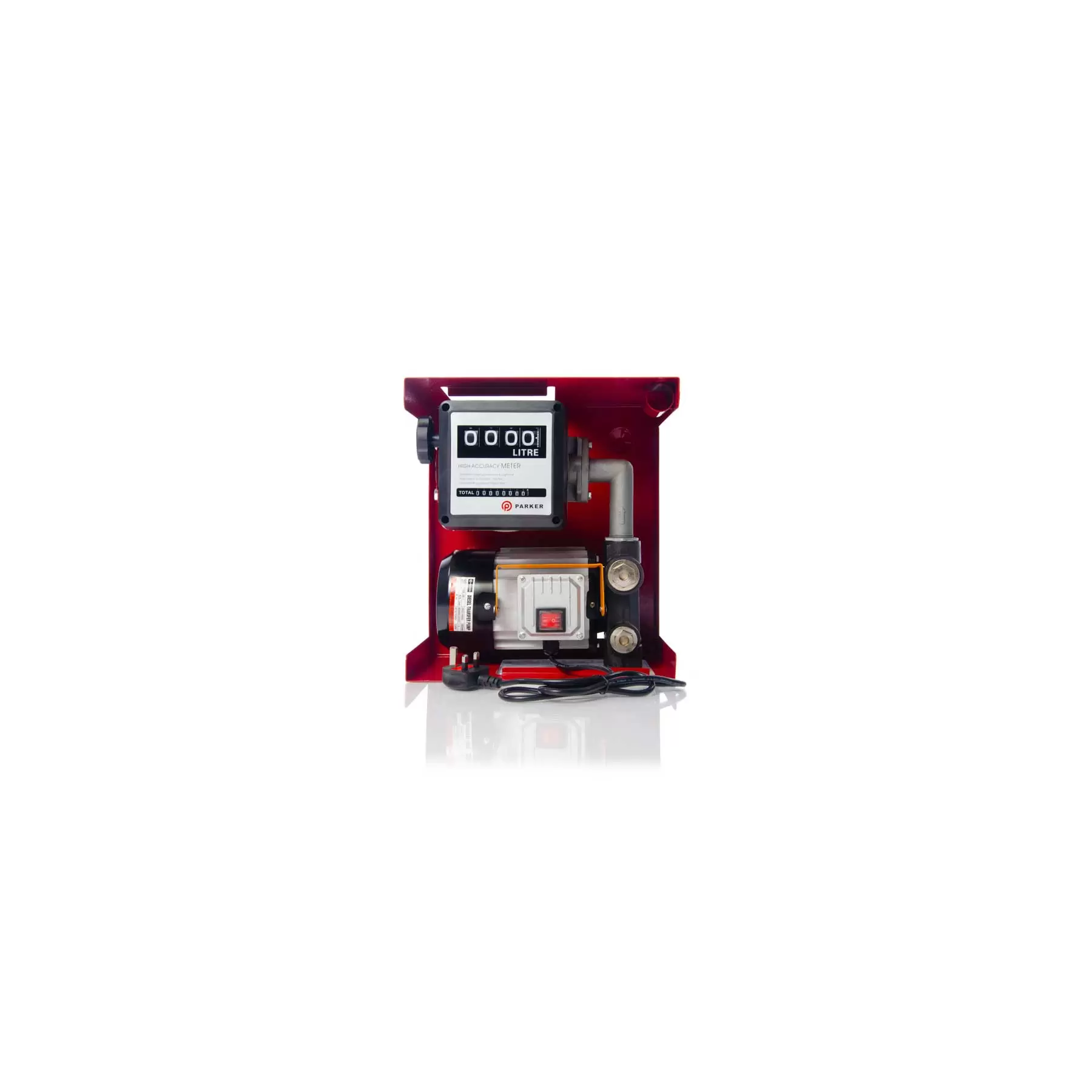 230V Wall Mounted Diesel Transfer Fuel Pump Kit - With Automatic Nozzle - Image 2