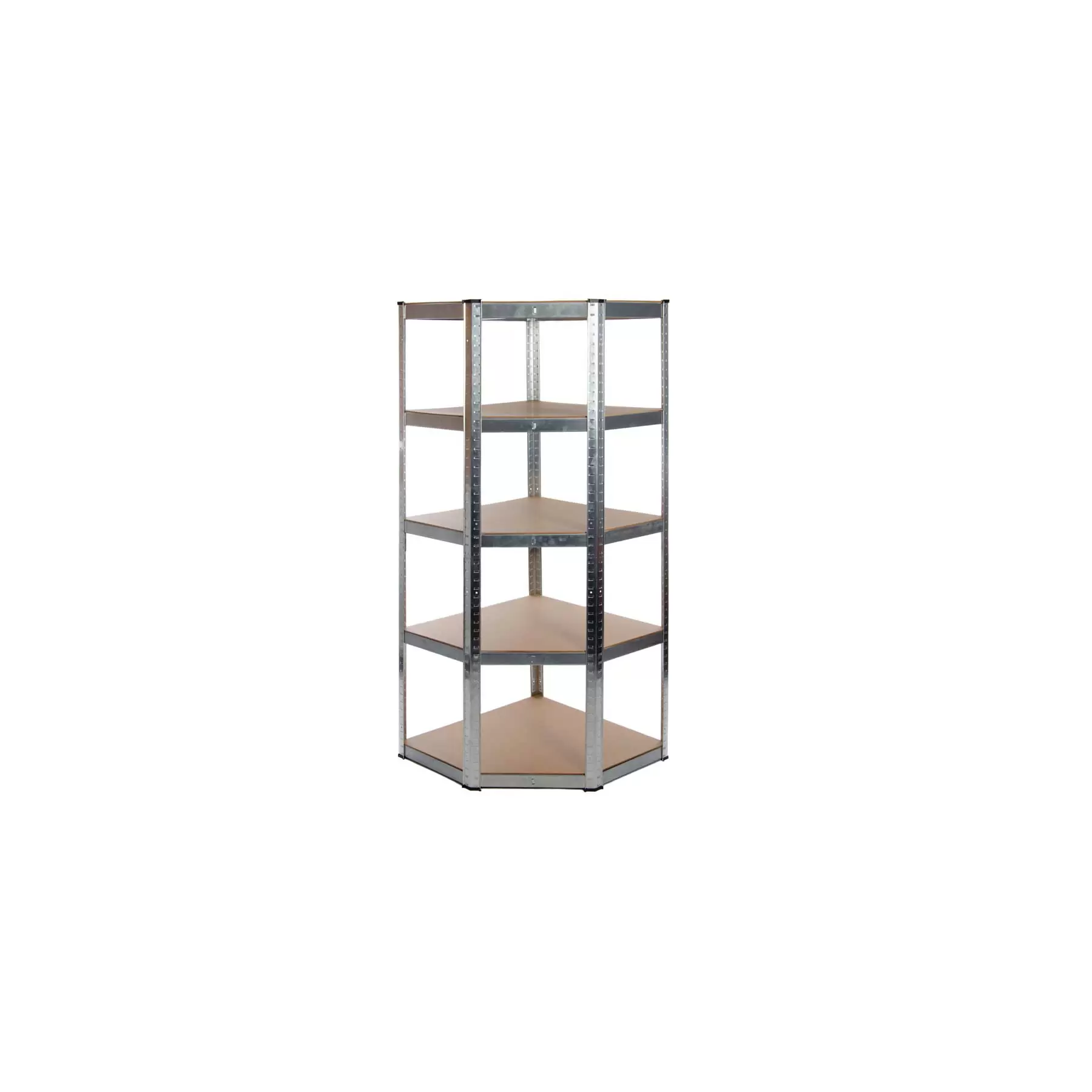 Galvanised Garage Shelving Corner Unit 3 Pack (175KG) - Boltless - Image 2
