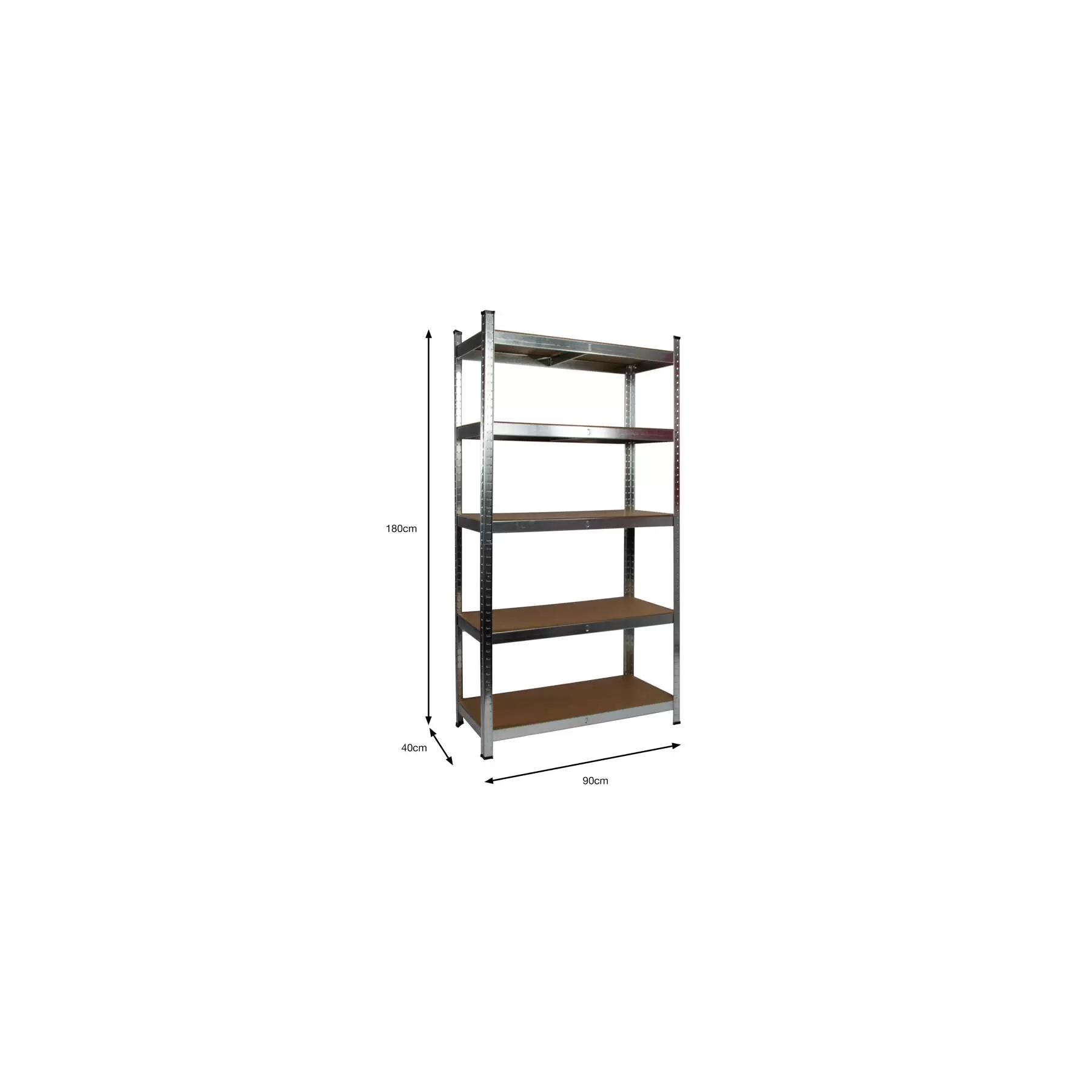 Galvanised Garage Shelving Corner Unit 3 Pack (175KG) - Boltless - Image 6