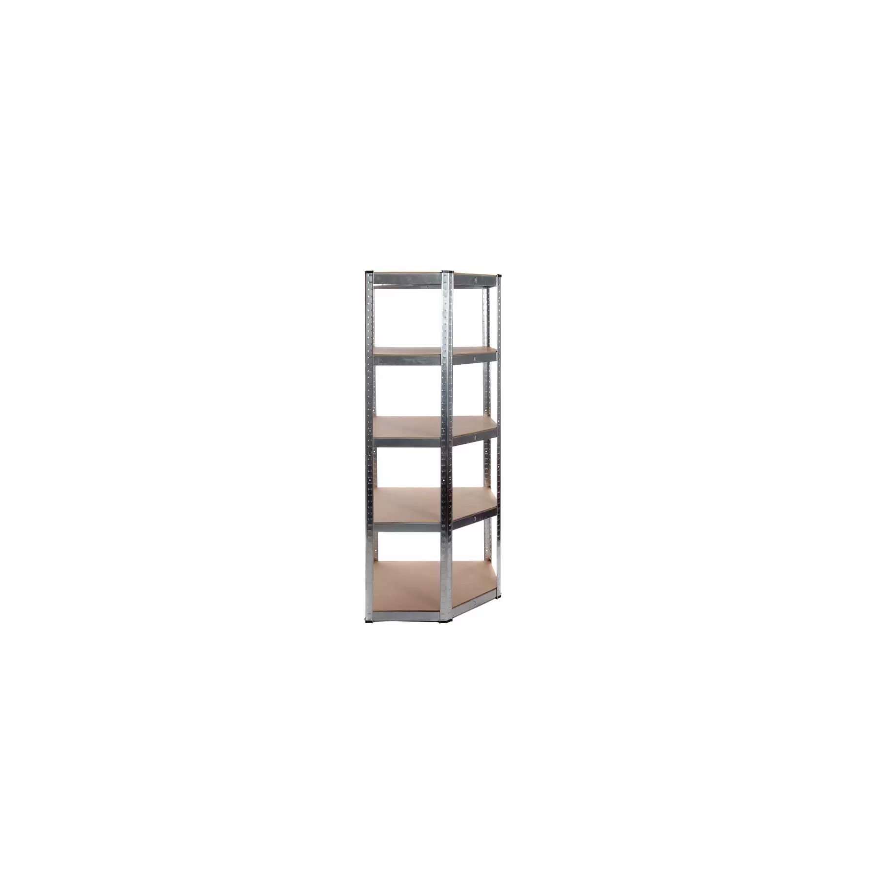 Galvanised Garage Corner Shelving Unit (175KG) - Boltless - Image 2
