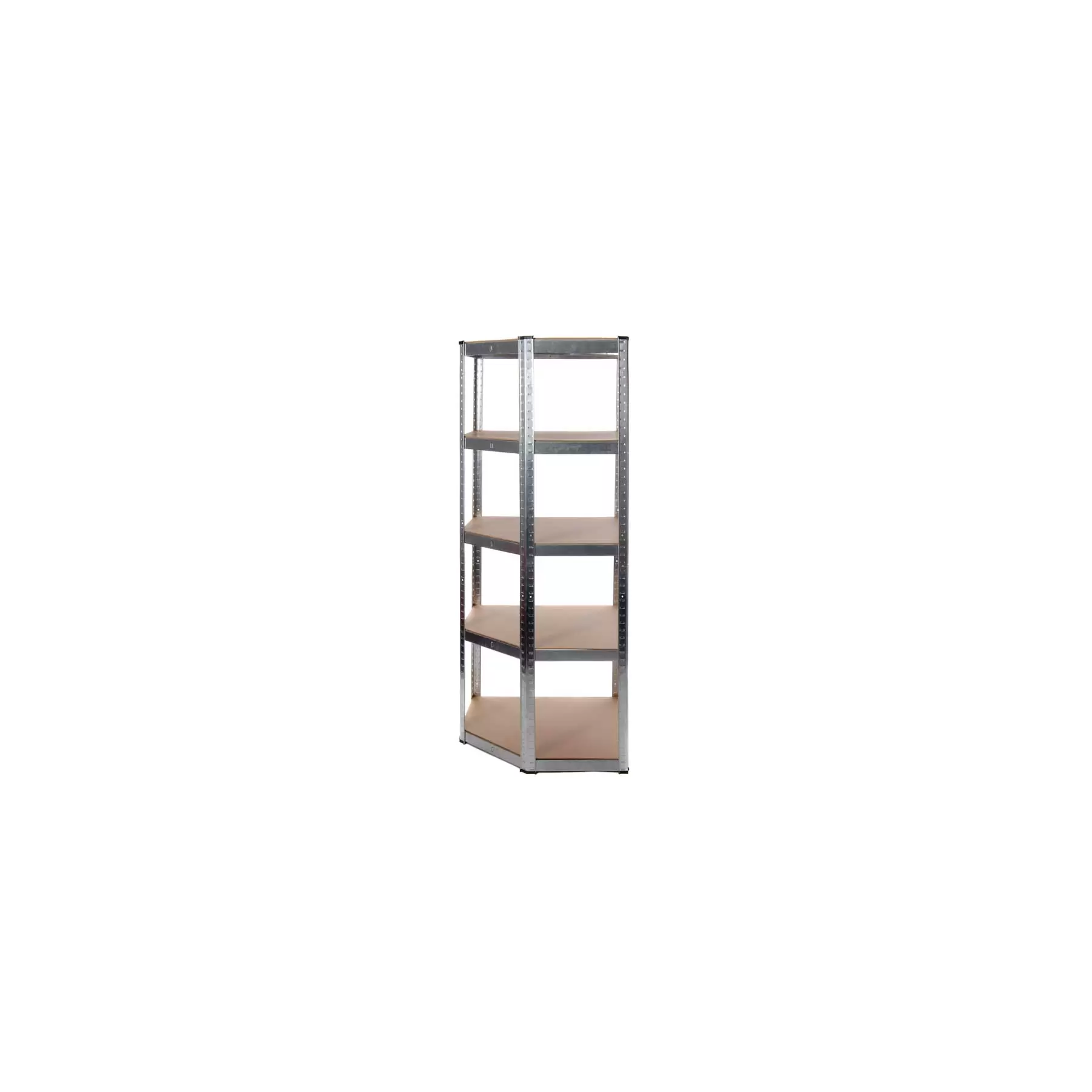 Galvanised Garage Corner Shelving Unit (175KG) - Boltless - Image 3