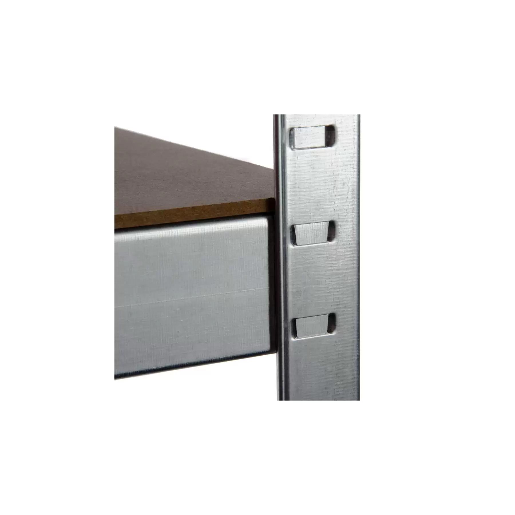 Galvanised Garage Corner Shelving Unit (175KG) - Boltless - Image 4