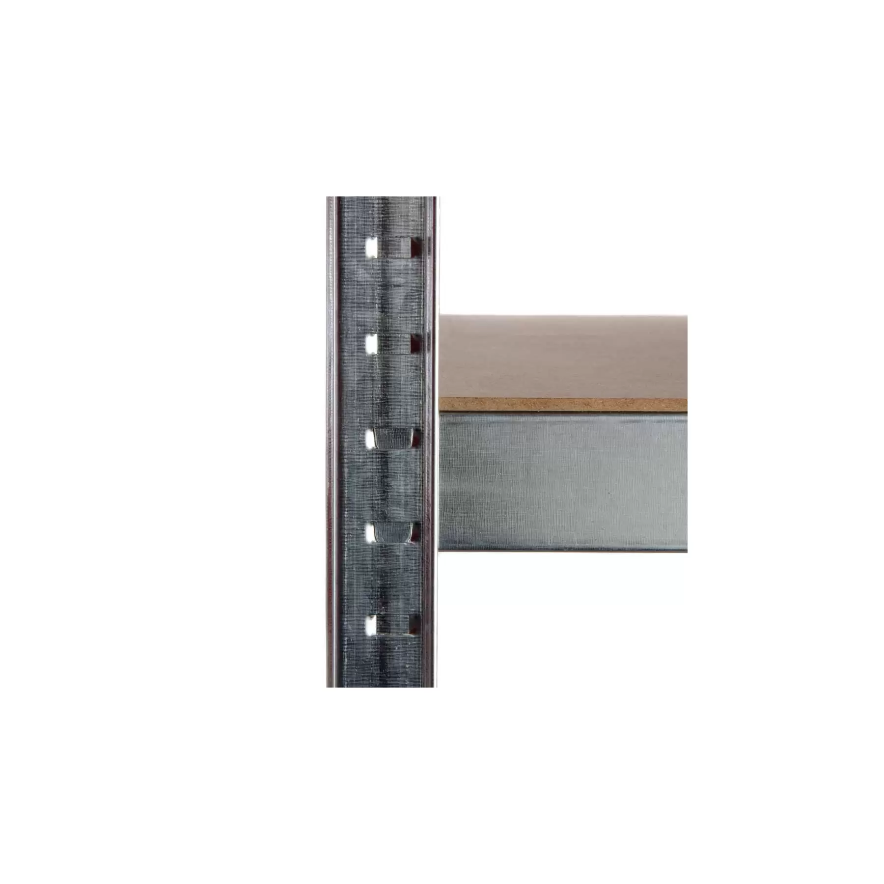 Galvanised Garage Corner Shelving Unit (175KG) - Boltless - Image 5