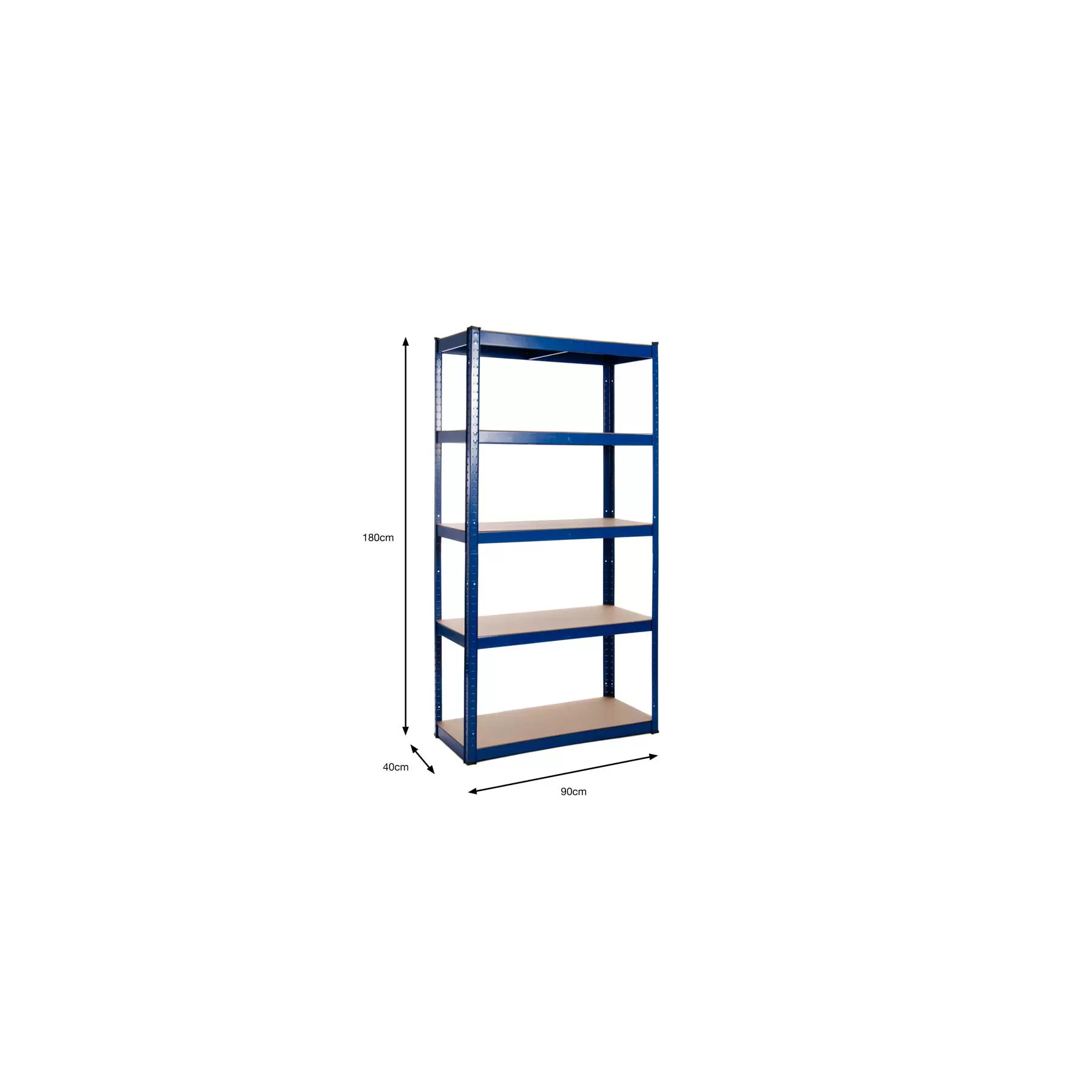 4 x Powder Coated Garage Shelving Unit (175KG) - Boltless - Image 12