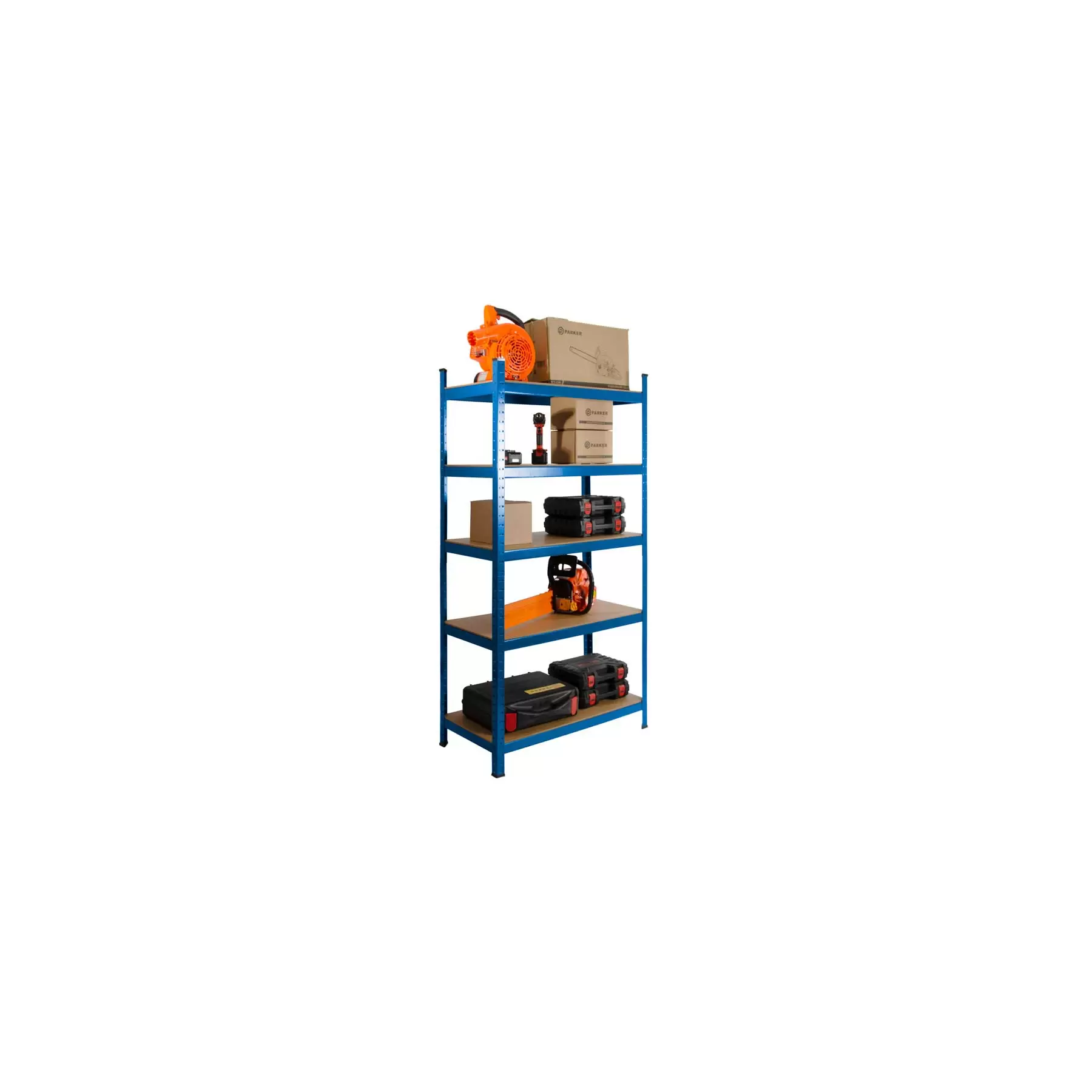 3 x Powder Coated Garage Shelving Unit (265KG) - Boltless - Image 10