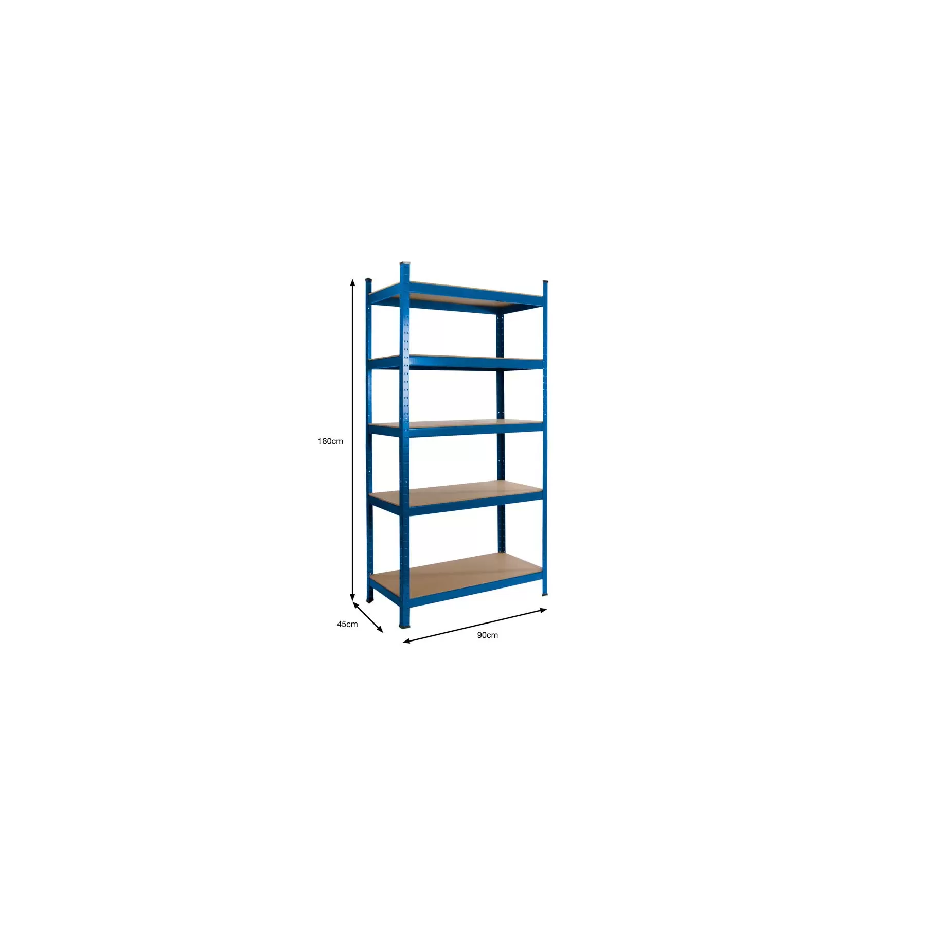 3 x Powder Coated Garage Shelving Unit (265KG) - Boltless - Image 12