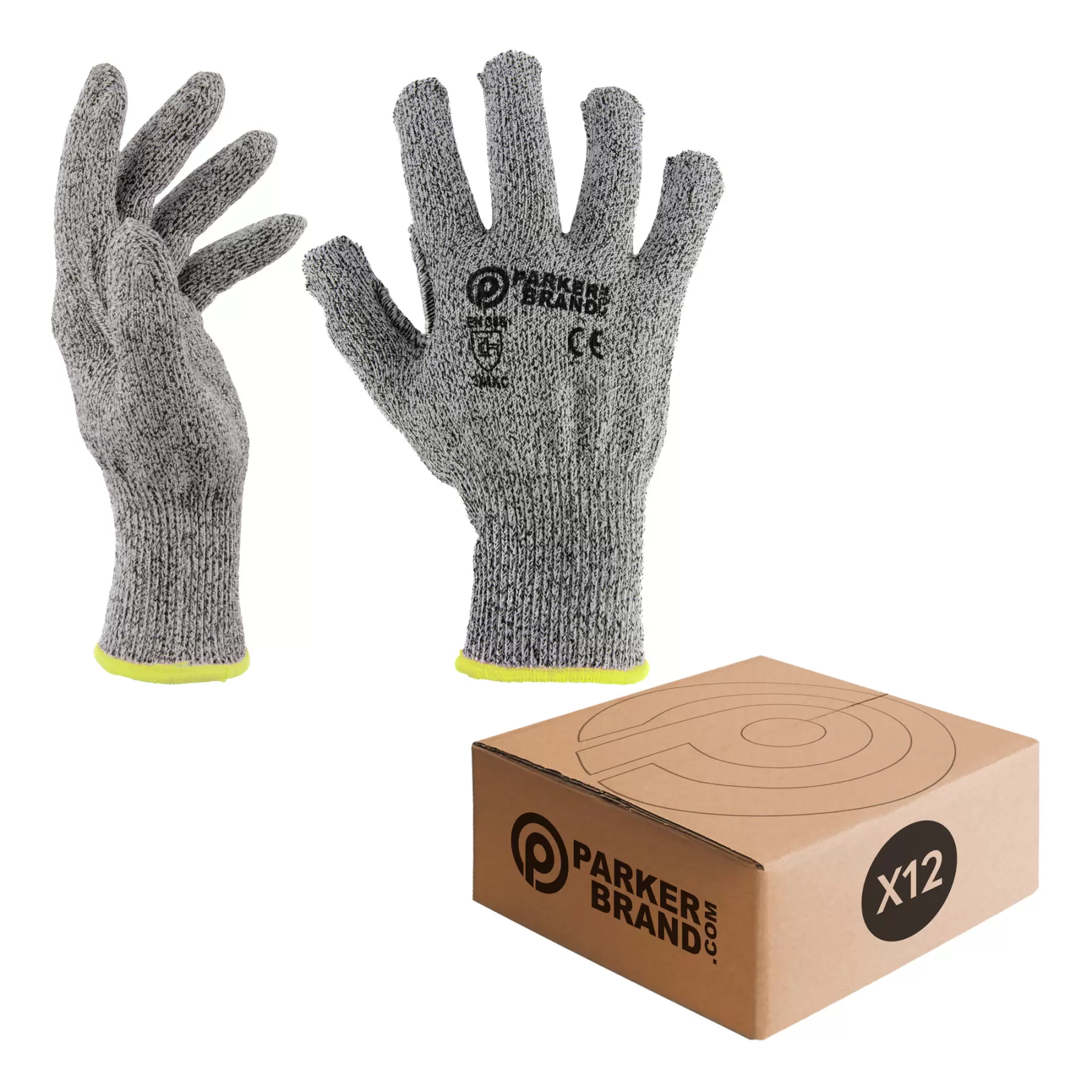 12 x Anti Cut / Safety Work Gloves (Level 5) - Medium 12 x Anti Cut / Safety Work Gloves (Level 5) - Medium