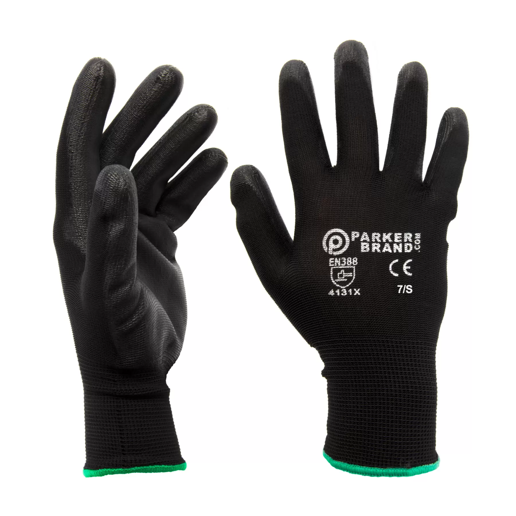 1 x Black Nylon / Nitrlie Coated Safety Work Gloves - Small 1 x Black Nylon / Nitrlie Coated Safety Work Gloves - Small