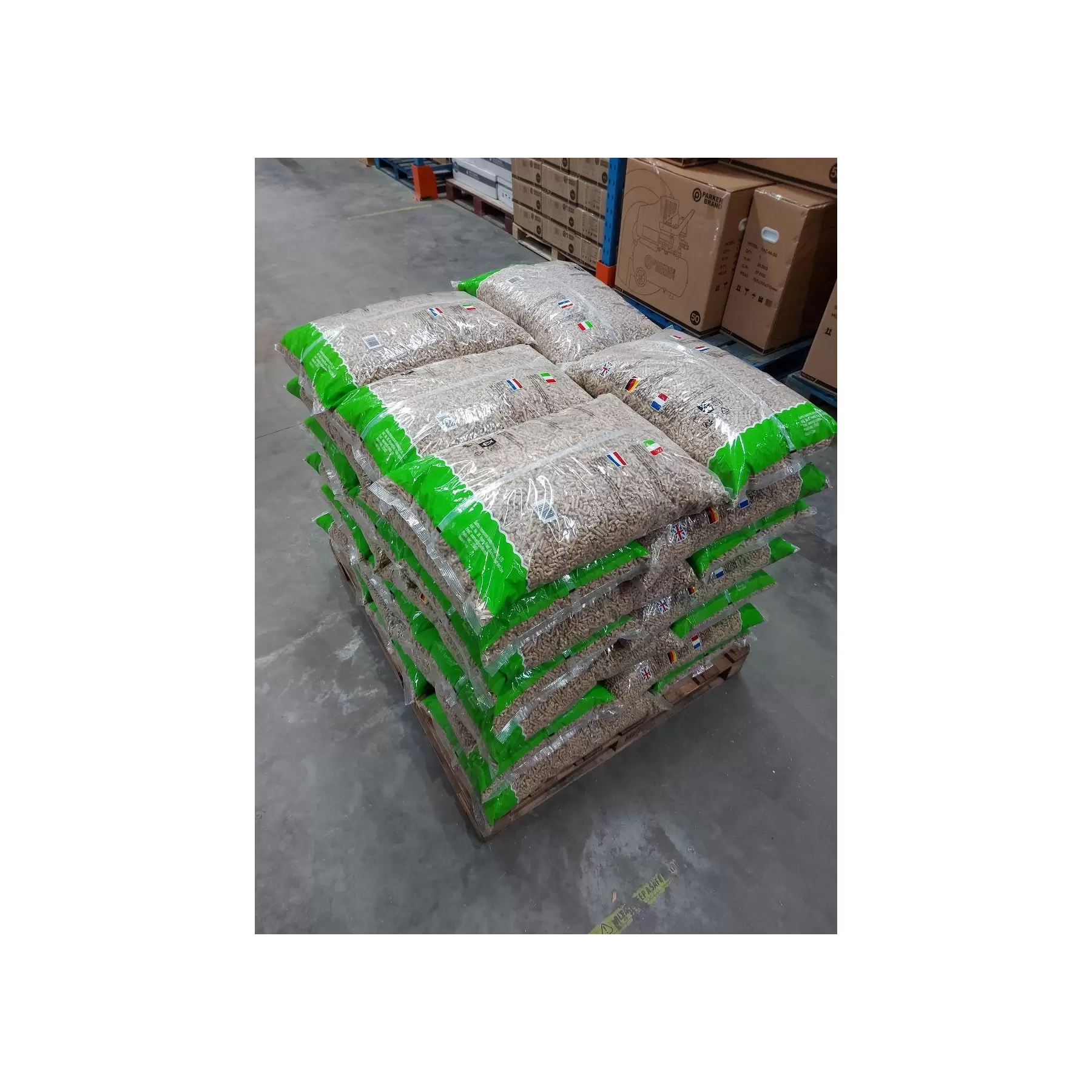 Half Pallet of ENPlus A1 Pellets for Biomass / Pizza Oven (525KG) - Image 1