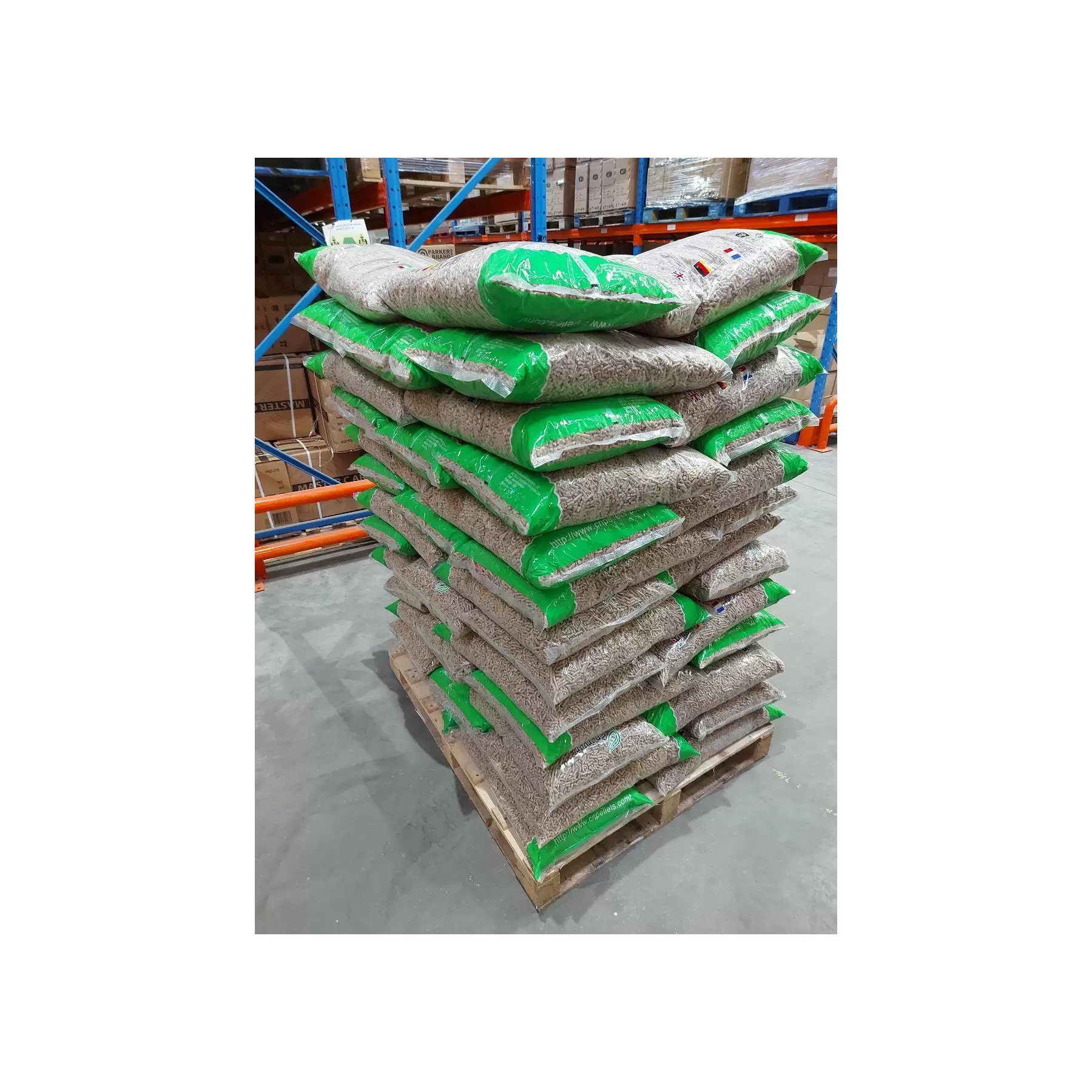 Full Pallet of ENPlus A1 Pellets for Biomass / Pizza Ovens (975KG)