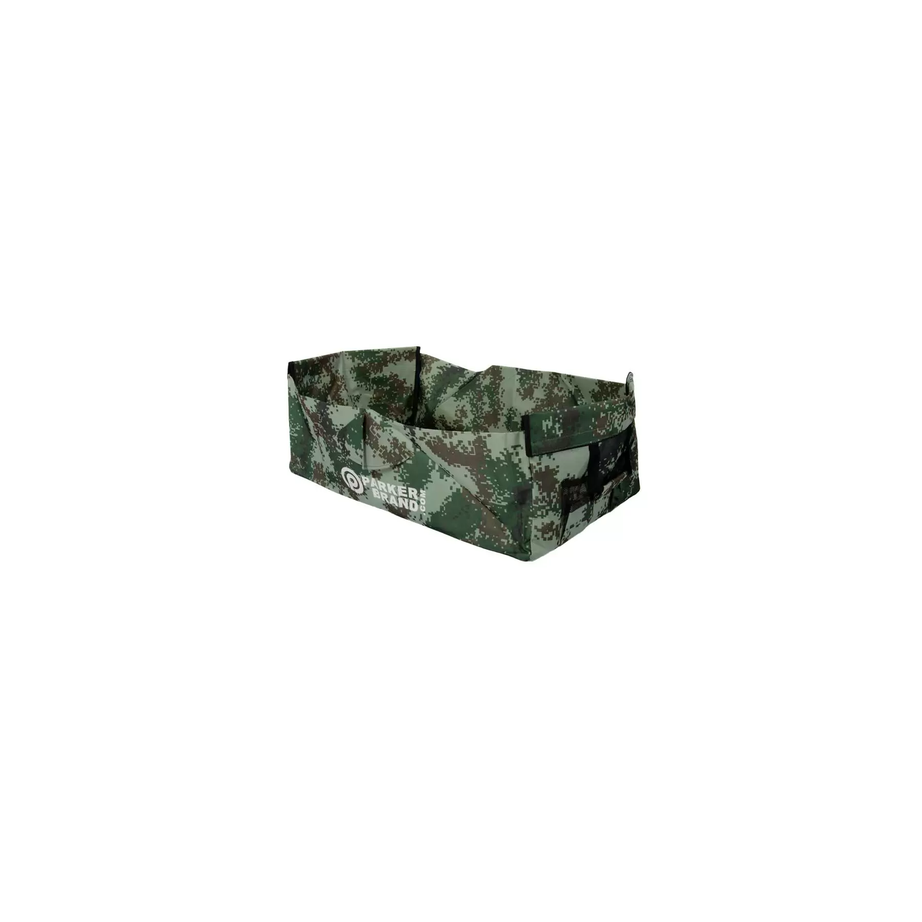 Heavy Duty Foldable Garden Trolley Cart Wagon - Green Digital Camouflage - Image 3