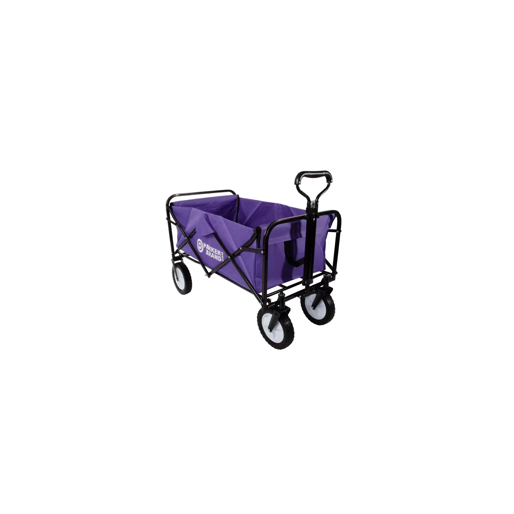 Heavy Duty Foldable Garden Trolley Cart Wagon - Lilac - Image 2
