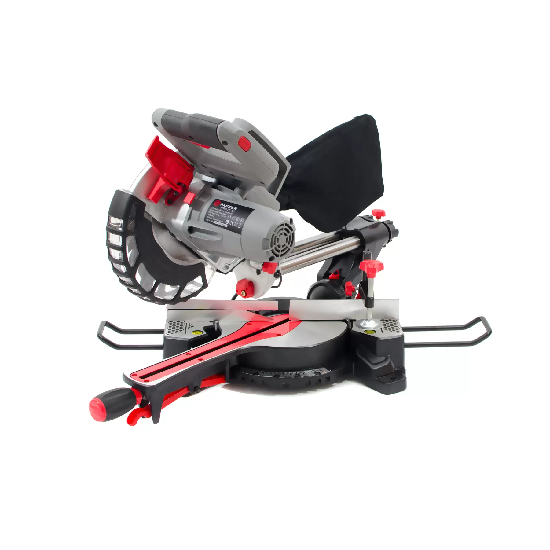 210mm (8") Sliding Compound Mitre Saw - Bevel Cut - Image 3
