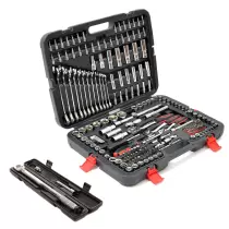 215 Piece Professional Socket Set & Ratchet Spanners + Torque Wrench