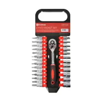 27 Piece Socket Set - 1/4" CRV