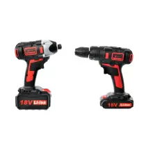 Cordless Hammer Drill & Impact Driver Set - 18V 4.0Ah Li-Ion
