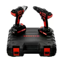 Cordless Hammer Drill & Impact Driver Set - 18V 3.0AH  Li-Ion