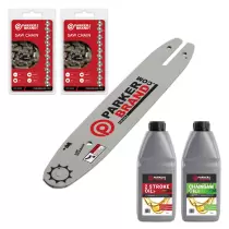 10" Bundle Pack - Bar and 2 x Saw Chain (39 Link) + Oils