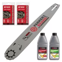 16" Bundle Pack - Bar and 2 x Saw Chain + Oils