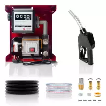 230V Wall Mounted Diesel Transfer Fuel Pump Kit - With Automatic Nozzle
