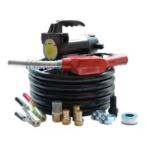 24V Portable Diesel Transfer Fuel Pump Kit - With Automatic Nozzle