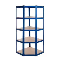 Powder Coated Garage Corner Shelving Unit (175KG) - Boltless
