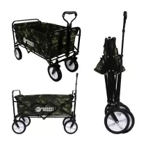 Heavy Duty Foldable Garden Trolley Cart Wagon - Camouflage