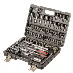 108 Piece 1/4" & 1/2" DR Socket Set + Torx