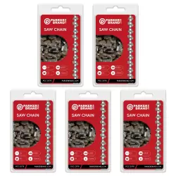 5 Pack of 20" Chainsaw Chains - 76 Link