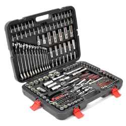 215 Piece Professional Socket Set - 1/2" 3/8" 1/2" DR / Ratchet Spanners / Torx + More